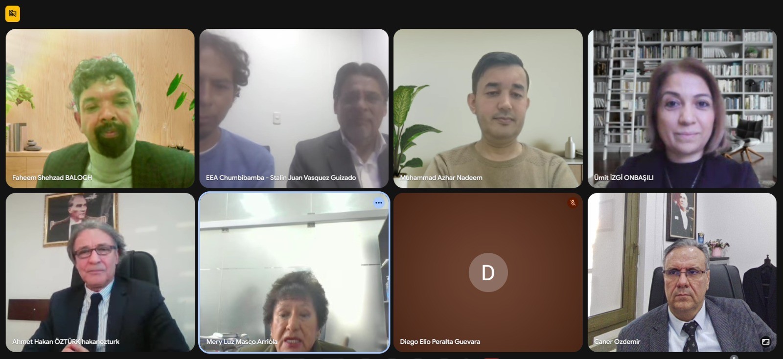 Araştırma Dekanımız Prof. Dr. Caner &Ouml;zdemir, Nacional Jos&eacute; Mar&iacute;a Arguedas &Uuml;niversitesi (Peru) ile Kurumlararası Koordinasyon Toplantısına Katıldı