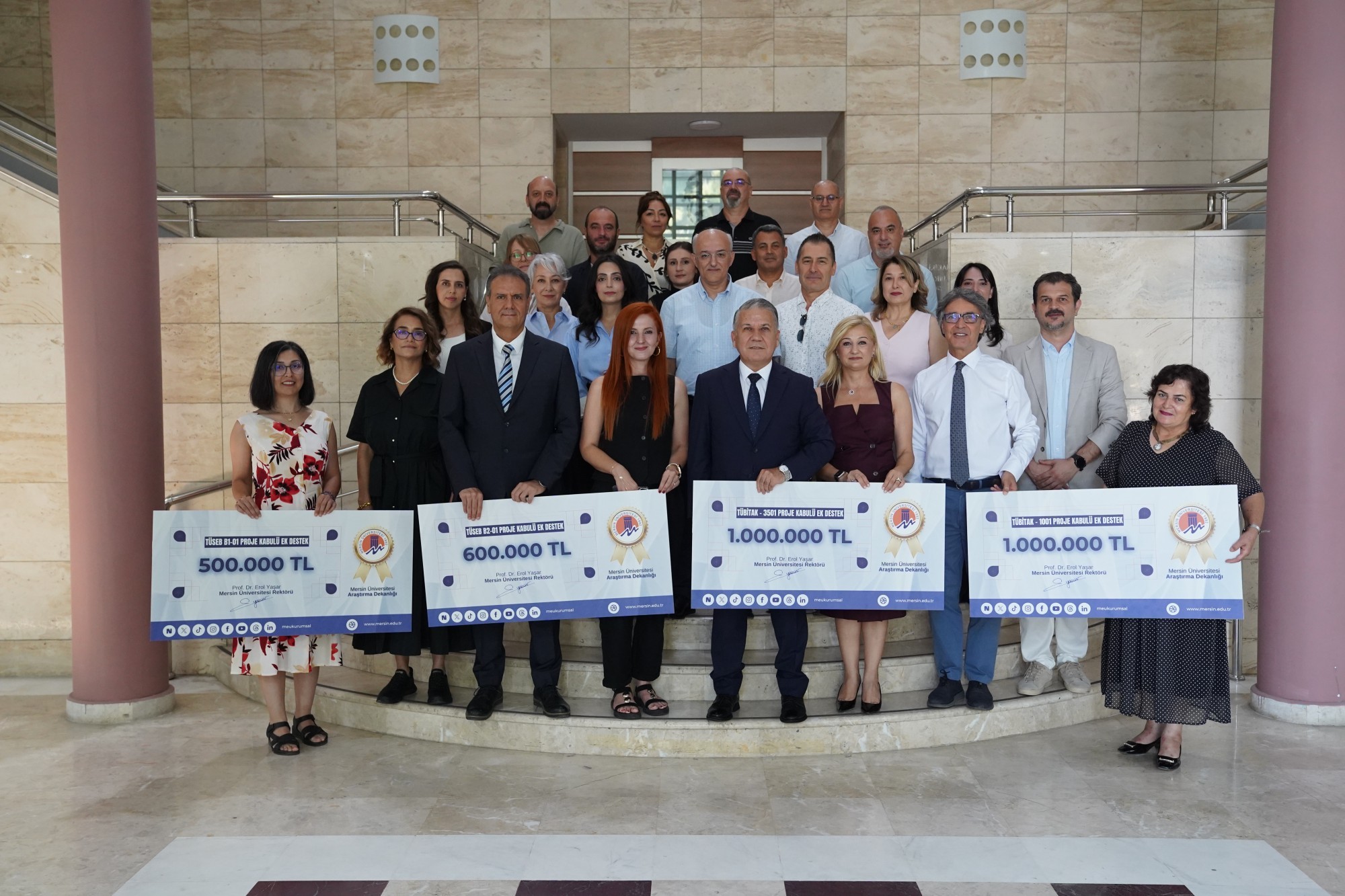 Additional Budget Support for Projects from Our University: A Ceremony was Held for Our Academicians Whose T&Uuml;BİTAK and T&Uuml;SEB Projects were Accepted